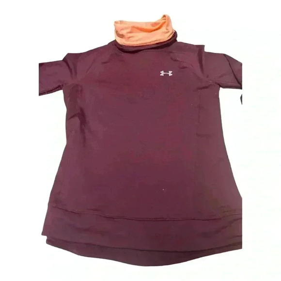 Under Armour Women’s CG Reactor Run Funnel Warm-Up Top | Size Small | Maroon - Picture 4 of 11